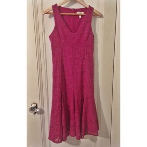 Fuscia dress from Anthropologie